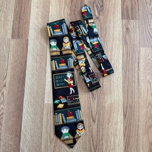 Vintage Steven Harris Hand Made Novelty Teacher Tie